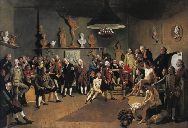 요한 조파니, '왕립 아카데미 회원들', 1772년. [사진=도서출판 은행나무] 